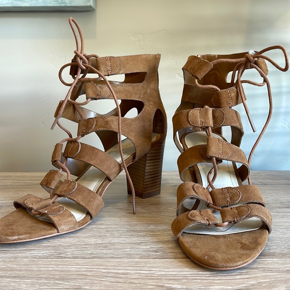 Marc Fisher Lace/Zipper Heels